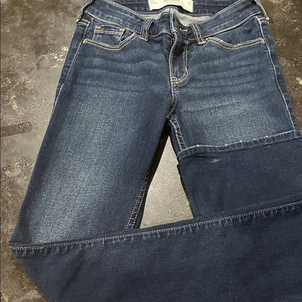 Hollister Women's Dark Blue Boot Cut Jeans